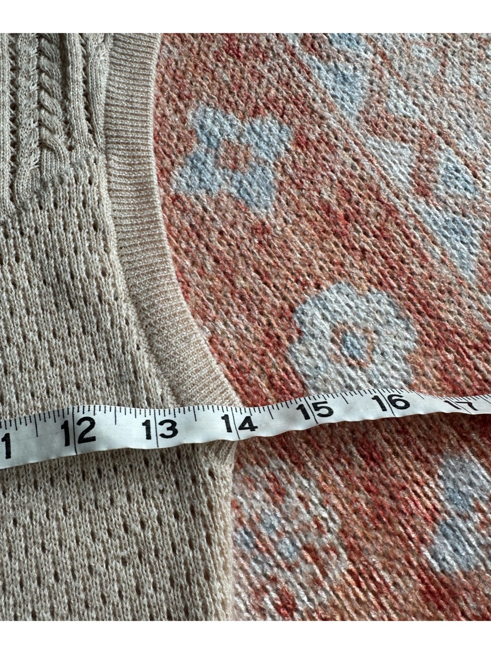 Free People intimately Heather Oatmeal Modern Cable Knit Mock Neck sweater Small - Picture 5 of 7